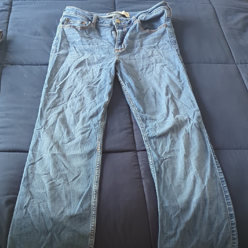Hollister Women's Straight Leg Blue Jeans